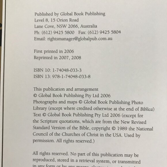 Biblica: The Bible Atlas Book & CD-ROM Coffee Table XL 13 X 11 - Picture 6 of 15